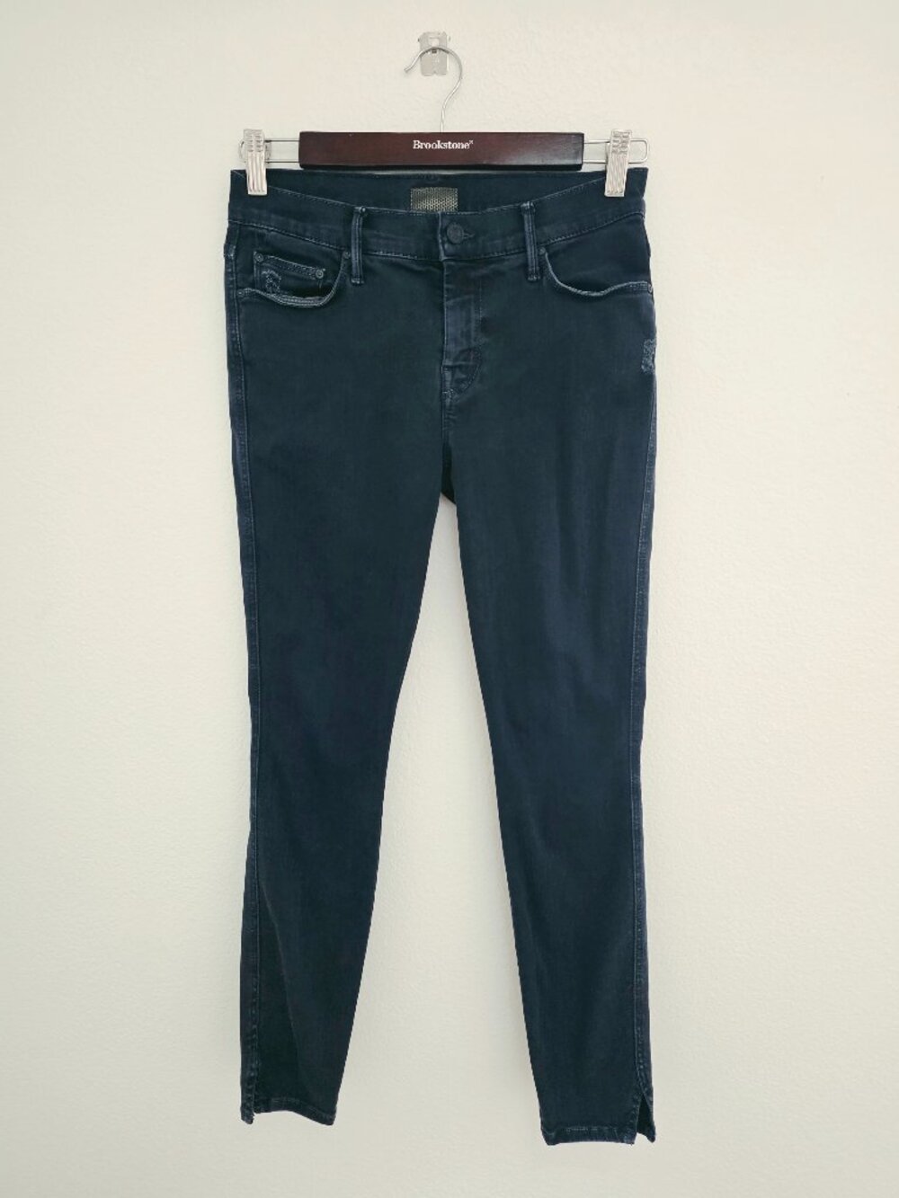 MOTHER Denim The Vamp Skinny Jeans - Navy Size 26